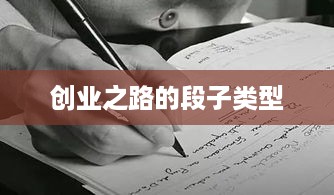 创业之路的段子类型