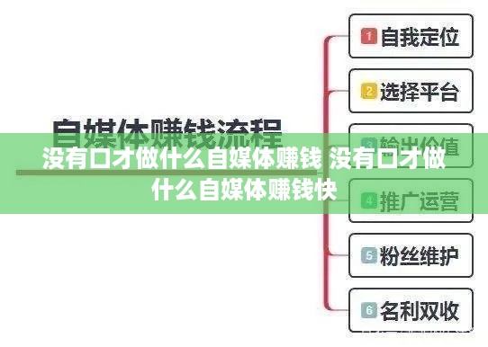 没有口才做什么自媒体赚钱 没有口才做什么自媒体赚钱快