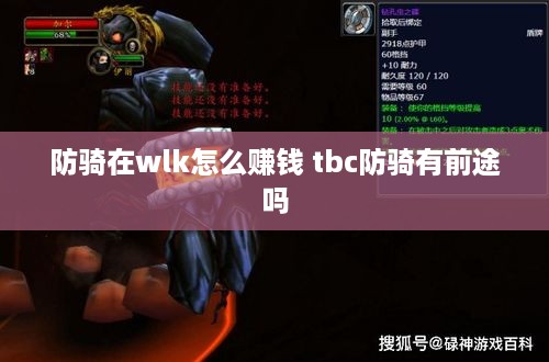 防骑在wlk怎么赚钱 tbc防骑有前途吗