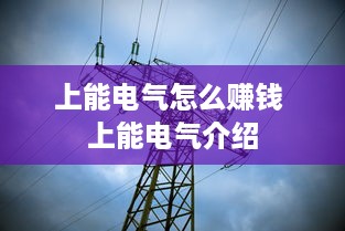 上能电气怎么赚钱 上能电气介绍