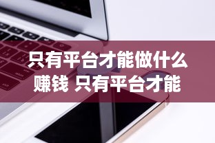 只有平台才能做什么赚钱 只有平台才能做什么赚钱软件