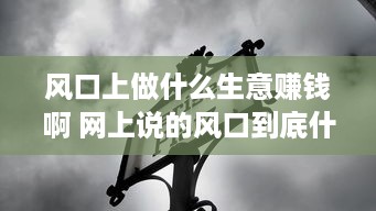 风口上做什么生意赚钱啊 网上说的风口到底什么意思