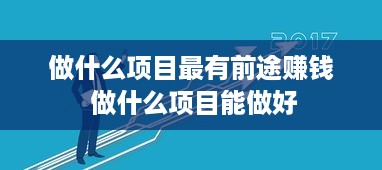 做什么项目最有前途赚钱 做什么项目能做好